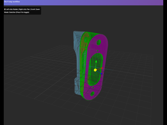 Add extension and export your model as STL